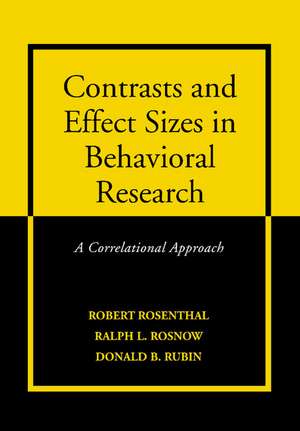 Contrast Effect Size Behavior Resch de Robert Rosenthal
