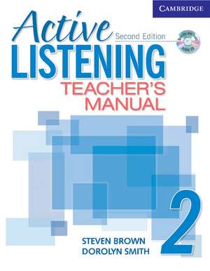 Active Listening 2 Teacher's Manual with Audio CD de Steve Brown