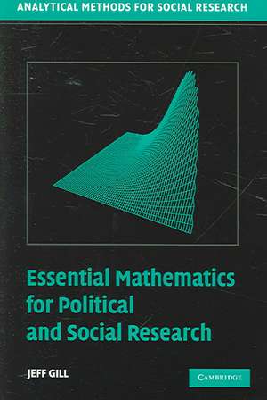 Essential Mathematics for Political and Social Research de Jeff Gill