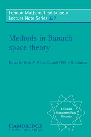 Methods in Banach Space Theory de Jesus M. F. Castillo