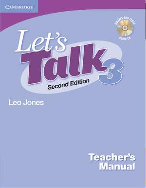 Let's Talk Level 3 Teacher's Manual with Audio CD de Leo Jones