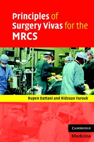 Principles Surgery Vivas MRCS de Rupen Dattani