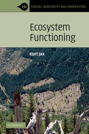 Ecosystem Functioning de Kurt Jax