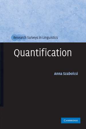 Quantification de Anna Szabolcsi