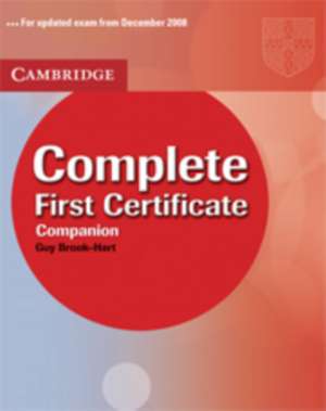 Complete First Certificate Companion Greek edition de Guy Brook-Hart