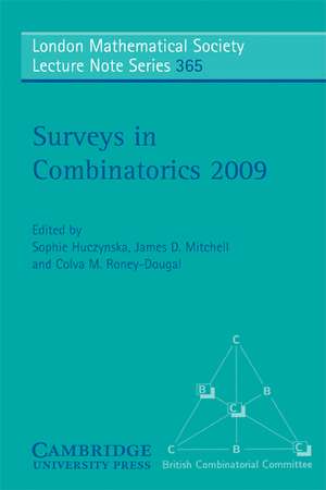 Surveys in Combinatorics 2009 de Sophie Huczynska