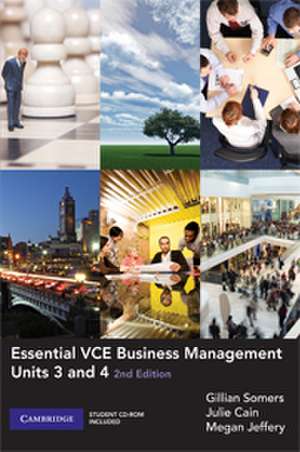 Essential VCE Business Management Units 3 and 4 with CD-ROM de Gillian Somers