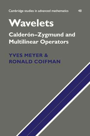 Wavelets: Calderón-Zygmund and Multilinear Operators de Yves Meyer