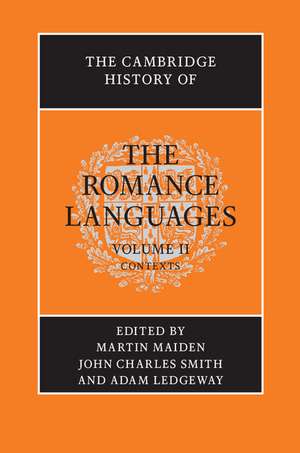 The Cambridge History of the Romance Languages: Volume 2, Contexts de Martin Maiden