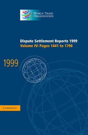 Dispute Settlement Reports 1999: Volume 4, Pages 1441-1796 de World Trade Organization