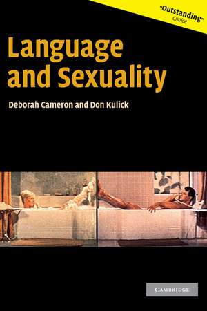 Language and Sexuality de Deborah Cameron