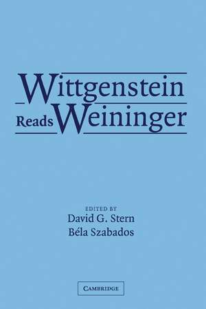 Wittgenstein Reads Weininger de David G. Stern