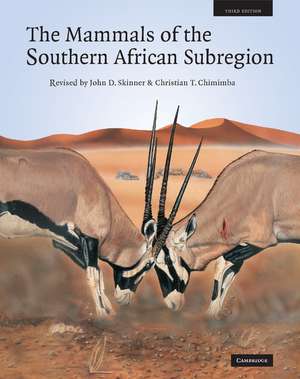 The Mammals of the Southern African Sub-region de J. D. Skinner