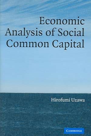 Economic Analysis of Social Common Capital de Hirofumi Uzawa