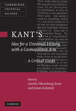 Kant's Idea for a Universal History with a Cosmopolitan Aim de Amélie Oksenberg Rorty