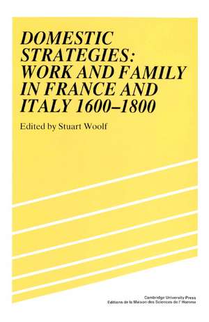 Domestic Strategies: Work and Family in France and Italy, 1600–1800 de Stuart Woolf