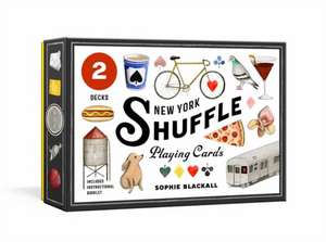 New York Shuffle Playing Cards: Two Standard Decks de Sophie Blackall