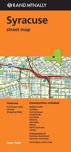 Rand McNally Syracuse, New York Street Map de Rand McNally