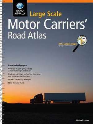 Rand McNally Large Scale Motor Carriers' Road Atlas de Rand Mcnally