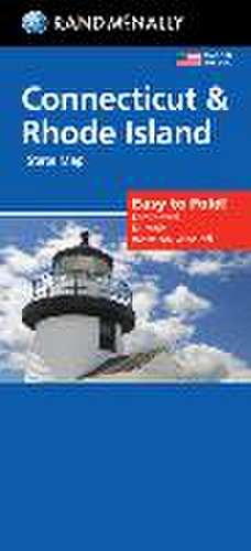 Rand McNally Easy to Fold: Connecticut/Rhode Island Laminated Map de Rand Mcnally