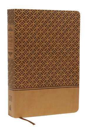 KJV Study Bible, Large Print, Leathersoft, Tan, Red Letter: Second Edition de Thomas Nelson