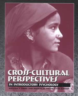 Cross-Cultural Perspectives in Introductory Psychology (with Infotrac) [With Infotrac] de William F. Price