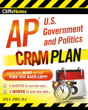 CliffsNotes AP U.S. Government and Politics Cram Plan de Jeri A. Jones