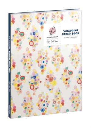 Flat Vernacular Wrapping Paper Book: 15 Sheets + 24 Gift Tags de Payton Cosell Turner