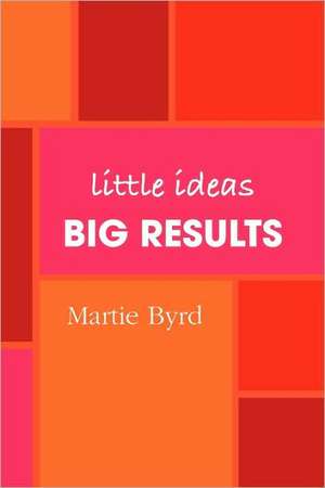 Little Ideas, Big Results de Martie Byrd