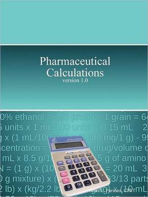 Pharmaceutical Calculations de Sean Parsons