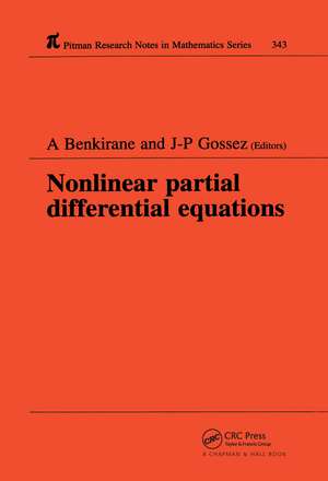 Nonlinear Partial Differential Equations de A Benkirane