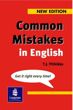 Common Mistakes in English New Edition de Acis Fitikides