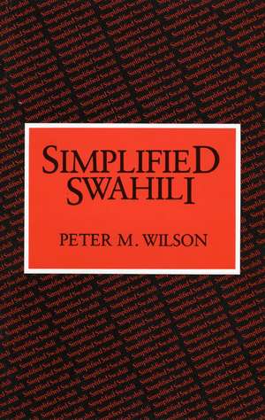 Wilson, P: Simplified Swahili Paper