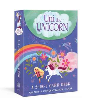 Uni the Unicorn: A 3-In-1 Card Deck: Card Games Include Go Fish, Concentration, and Snap de Amy Krouse Rosenthal