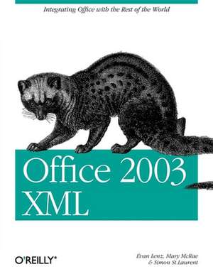 Office 2003 XML de Simon St Laurent