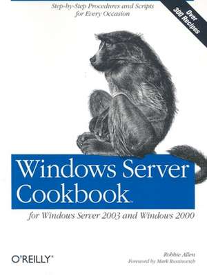 Windows Server Cookbook de Robbie Allen