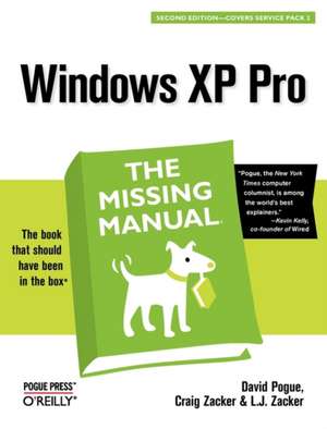 Windows XP Pro: The Missing Manual 2e de David Pogue