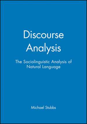 Discourse Analysis de Stubbs