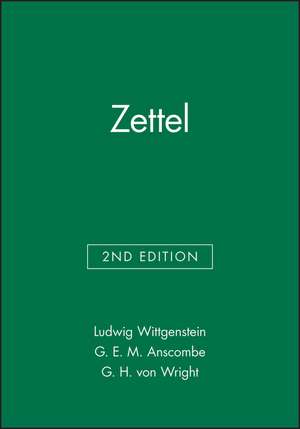 Zettel de Ludwig Wittgenstein