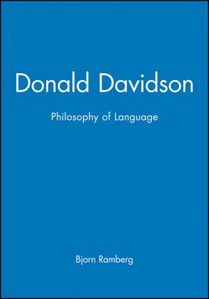 Donald Davidson′s Philosophy of Language – An Introduction de B Ramberg