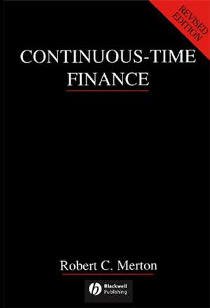 Continuous–Time Finance Rev de RC Merton