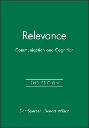 Sperber: Relevance 2e