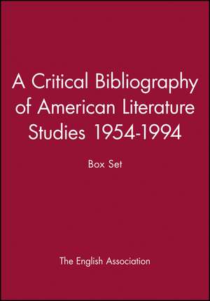 Critical Bibliography of American Literature Studies 1954–1994 Box Set de English Assoc