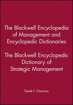 Encyclopedic Dictionary de Derek F Channon