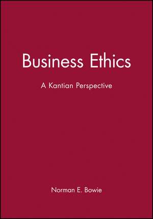 Business Ethics de Bowie