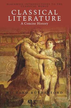 Classical Literature – A Concise History de R Rutherford