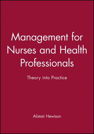 Management Nurses de Hewison
