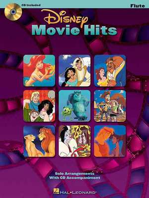 Disney Movie Hits for Flute: Play Along with a Full Symphony Orchestra! [With CD (Audio)] de Hal Leonard Corp