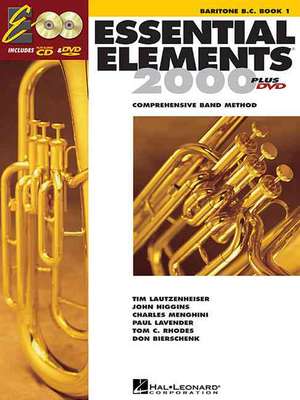 Essential Elements for Band - Baritone B.C. Book 1 with Eei (Book/Online Media) de Hal Leonard Corp