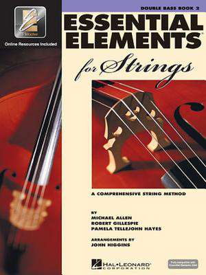 Essential Elements for Strings Book 2 Double Bass Method with Eei Beginner to Intermediate Bas de Robert Gillespie